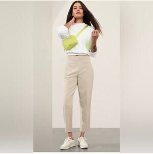 Athleta Pants Womens 6 Cream Endless High Rise Commute Stretch City Work Pull On